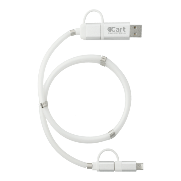 Whirl 5-in-1 Charging Cable with Magnetic Wrap