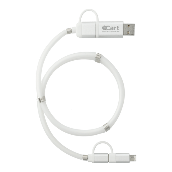 Whirl 5-in-1 Charging Cable with Magnetic Wrap Whirl 5-in-1 Charging Cable with Magnetic Wrap
