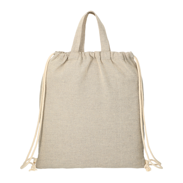 Bolsa de cordón de algodón reciclado Bolsa de cordón de algodón reciclado