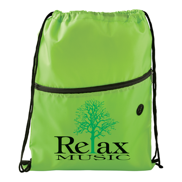 Insulated Zippered Drawstring Bag Insulated Zippered Drawstring Bag
