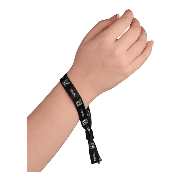Full Color 1/2" Wristband w/ Slide Clip Full Color 1/2" Wristband w/ Slide Clip