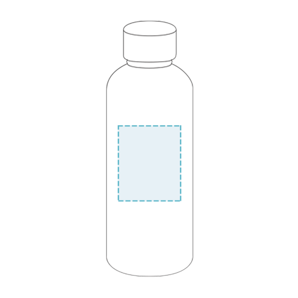 Botella deportiva de aluminio con tapa de bambú de 20 oz Ryze