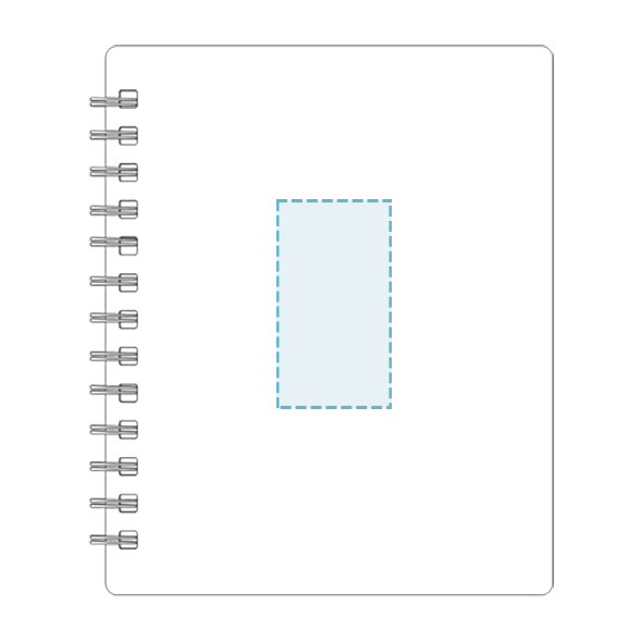 Cuaderno de espiral con bolígrafo de 5 x 7 in Eco