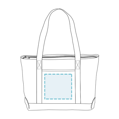 Hit | Large Cotton Canvas Admiral Tote Bag