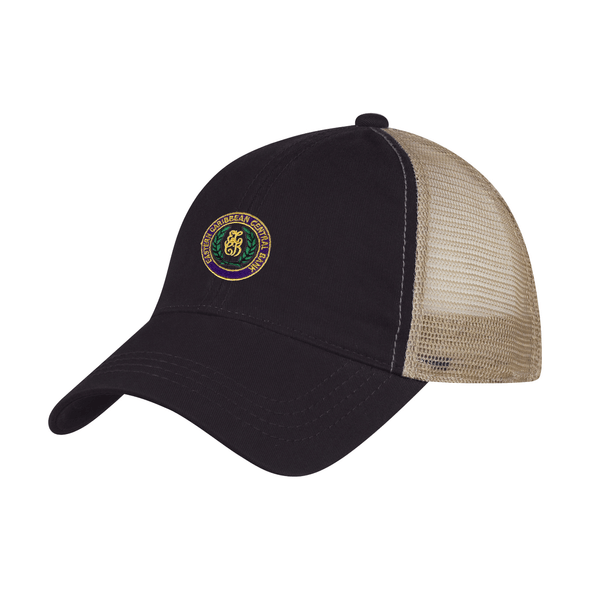 Gorra con parte trasera de malla y algodón lavada Hit Gorra con parte trasera de malla y algodón lavada Hit