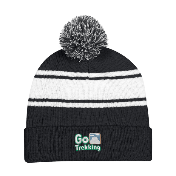 Gorro con pompón y vuelta de dos tonos Hit Gorro con pompón y vuelta de dos tonos Hit