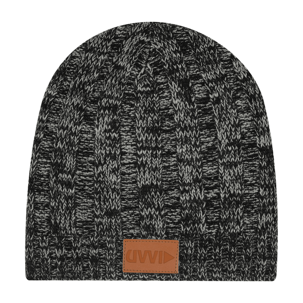 Gorro de punto con etiqueta de cuero Hit Gorro de punto con etiqueta de cuero Hit