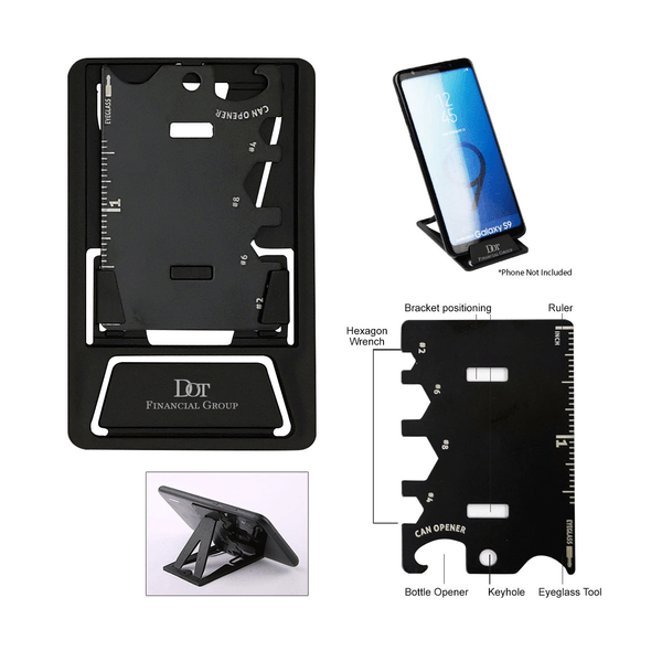 Hit | 6-in-1 Multi Tool With Adjustable Phone Stand Hit | 6-in-1 Multi Tool With Adjustable Phone Stand