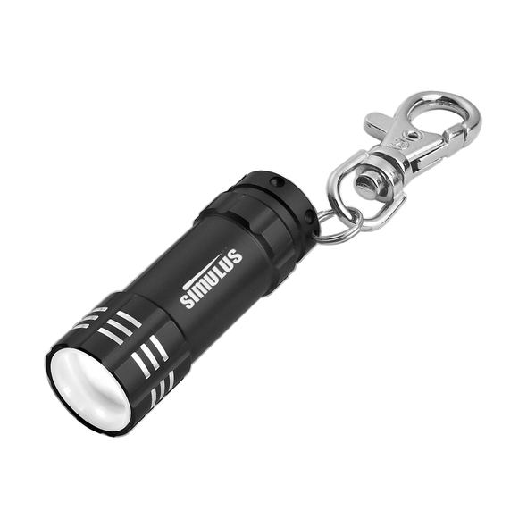 Hit | Mini Aluminum Led Flashlight With Key Clip