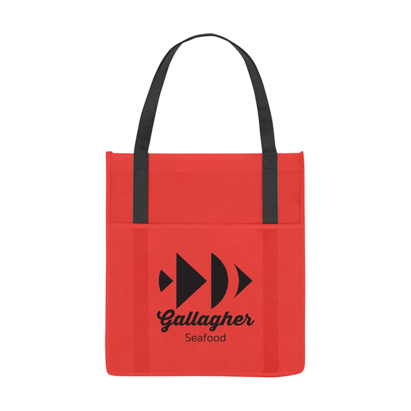 Bolsa tote para compras no tejida de bolsillo Hit Bolsa tote para compras no tejida de bolsillo Hit