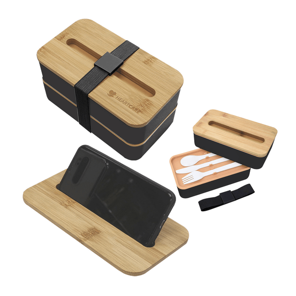 Stackable Bento Box With Phone Stand Personalized: From $12.23 | BIZAY