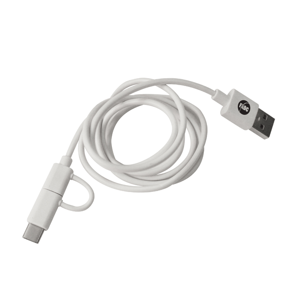 Hit | 3-in-1 3 Ft. Charging Cable With Antimicrobial Additive