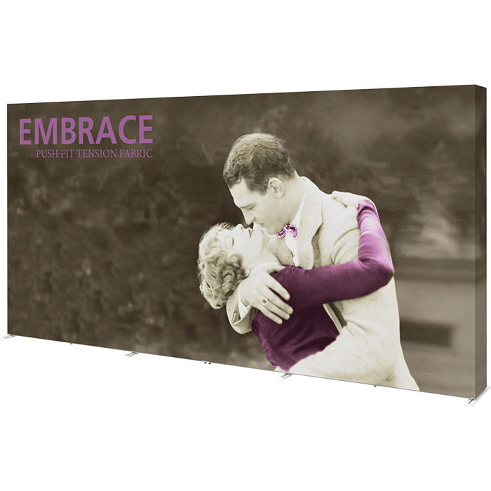 Présentoir en Tissu Tendu Pleine Hauteur de 15 Ft Embrace™ Présentoir en Tissu Tendu Pleine Hauteur de 15 Ft Embrace™