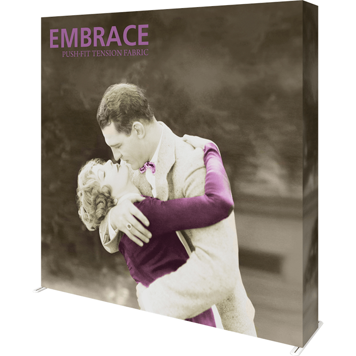 Embrace™ 7.5Ft Full Height Push-Fit Tension Fabric Display Embrace™ 7.5Ft Full Height Push-Fit Tension Fabric Display