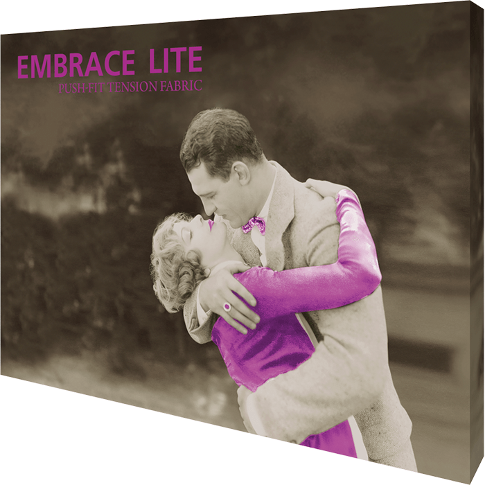 Embrace™ Lite 10Ft Full Heigh Push-Fit Tension Fabric Display Embrace™ Lite 10Ft Full Heigh Push-Fit Tension Fabric Display