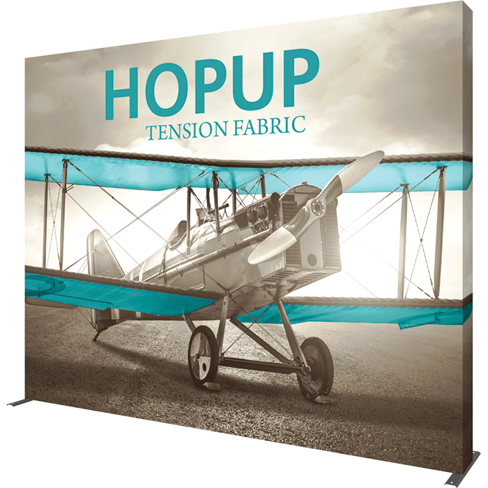 Hopup™ 2.5Ft Straight Full Height Tension Fabric Display Hopup™ 2.5Ft Straight Full Height Tension Fabric Display