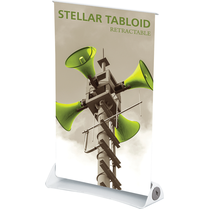 Stellar Tabloid Tabletop Retractable Banner Stand